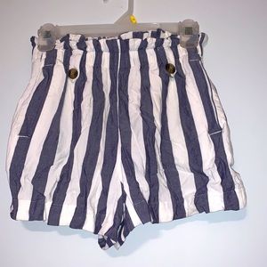 American Eagle striped shorts- stretchy